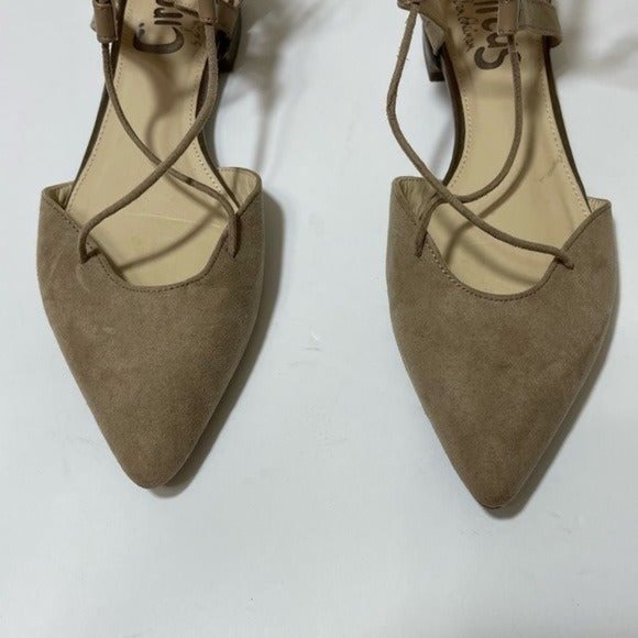 Circus by Sam Edelman Lace Up Pointed Toe Ballet Flat Women's Sz 6.5 - Picture 4 of 12